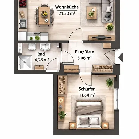 Gemütliche Mit Terrasse Im Grünen Apartment Bienenbuettel
